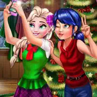 Beruška A Elsa Vánoční Selfie