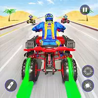Quad Bike Traffic Shooting Games 2020: Bike Games game screenshot