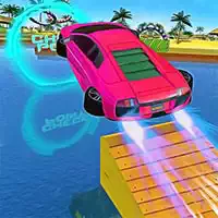 水上汽车特技赛车 2019 3D 汽车特技游戏