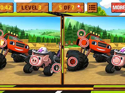 ความแตกต่างของ Blaze Monster Machines ภาพหน้าจอของเกม