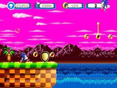 Sonic Path Adventure ພາບຫນ້າຈໍເກມ