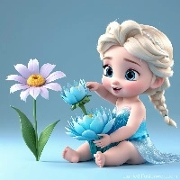 baby_elsa_flower_care ألعاب