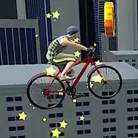 屋上の自転車スタント ゲームのスクリーンショット