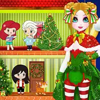 クリスマス パペット プリンセス ハウス ゲームのスクリーンショット