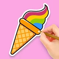 coloring_book_rainbow_ice_cream Խաղեր