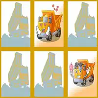Memória De Caminhões Basculantes captura de tela do jogo