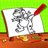 easy_kids_coloring_dinosaur Խաղեր