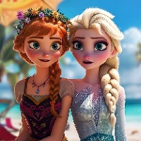 elsa_and_anna_beach_selfie Ойындар