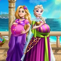 elsa_and_rapunzel_pregnant_bffs Игры