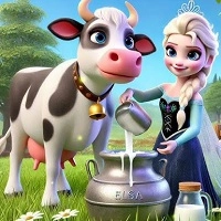 elsa_milking_cow เกม