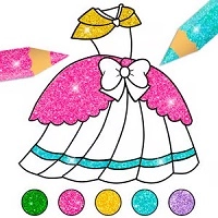 glitter_dress_coloring Ойындар