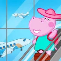 hippo_family_airport_adventure Spil