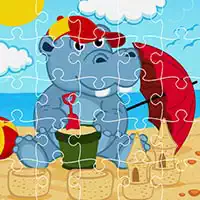 Nijlpaard Puzzel schermafbeelding van het spel