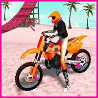 Game Stunt Sepeda Motorcross Beach Jumping