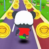Panda Subway Surfer pamje nga ekrani i lojës