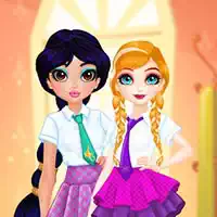 princesses_bff_rush_to_school Ойындар