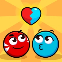 Rote Und Blaue Ball-Amor-Liebe