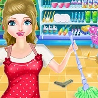 supermarket_girl_cleanup เกม