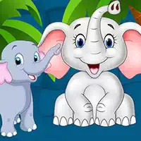 sweet_elephants_jigsaw เกม