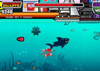 Angry shark - An Online Game on