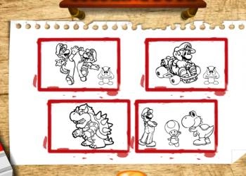 Takaisin Kouluun Mario Coloring pelin kuvakaappaus