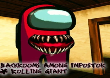 Backrooms Among Impostor & Rolling Giant snimka zaslona igre