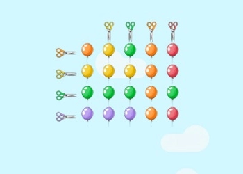 Luftballons Und Scheren Spiel-Screenshot