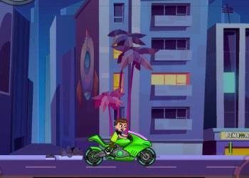 Carrera De Motos De Ben 10 captura de pantalla del juego