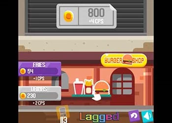 Burger Clicker captură de ecran a jocului