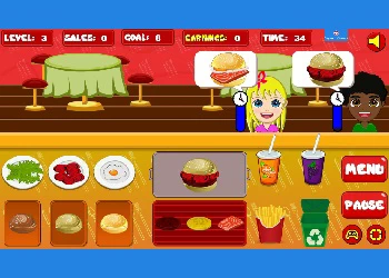 Hambúrguer Agora captura de tela do jogo
