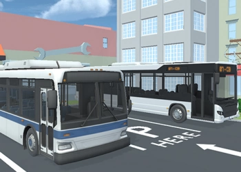 Desafío Del Simulador De Estacionamiento De Autobuses Urbanos 3D captura de pantalla del juego