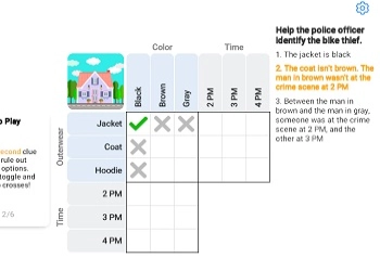 Detectiv - Puzzles Logice captură de ecran a jocului