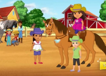 Dora Ja Ystävät Legenda Kadonneista Hevosista pelin kuvakaappaus