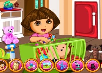 Dora Baby Caring Slacking oyun ekran görüntüsü