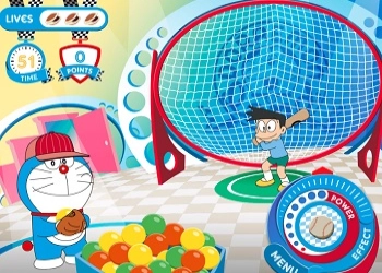 Doraemon Verrücktes Baseballspiel Spiel-Screenshot