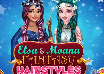 Gaya Rambut Fantasi Elsa Dan Moana tangkapan layar permainan