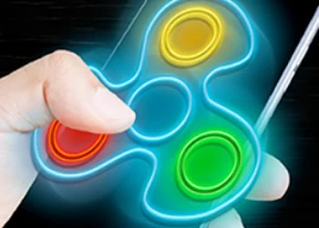 Fidget Spinner Neon Glow екранна снимка на играта