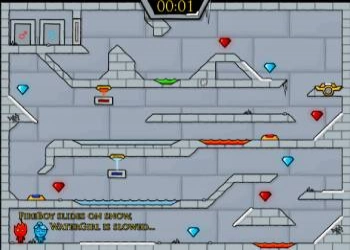 Ateş Çocuk Ve Su Kız: Buz Tapınağı) oyun ekran görüntüsü