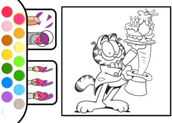 Garfield Värityskirja pelin kuvakaappaus