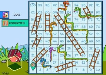Garfield-Schlangen Und Leitern Spiel-Screenshot