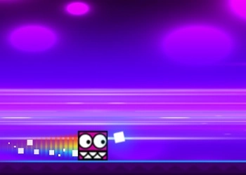 Geometria Neon Dash Arcobaleno screenshot del gioco