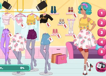 Viste A Las Compras De Fotos De Chicas captura de pantalla del juego