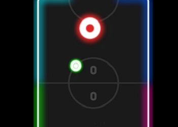 Glow Hockey Online game screenshot