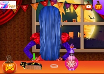 រចនាសម Hairstyle សម្រាប់ថ្ងៃ Halloween រូបថតអេក្រង់ហ្គេម