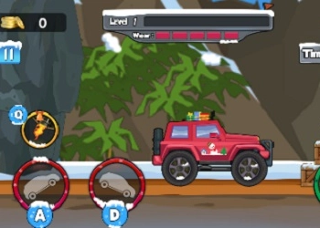 Hill Climb Racing: Калядны Грузавік Transform скрыншот гульні