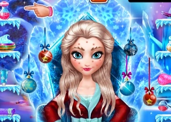 Ice Queen Christmas Makeover game screenshot