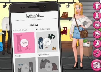 Instagirls ドレスアップ ゲームのスクリーンショット