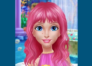 Belleza De Princesa Sirena Y Maquillaje captura de pantalla del juego