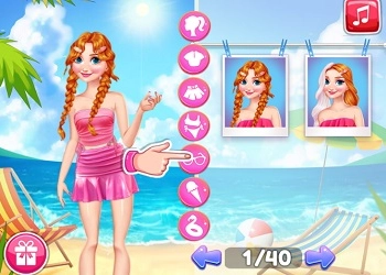 Princesa Con Vibra De Malibu De Vacaciones captura de pantalla del juego