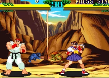 Marvel Super Heroes Vs Street Fighter mängu ekraanipilt